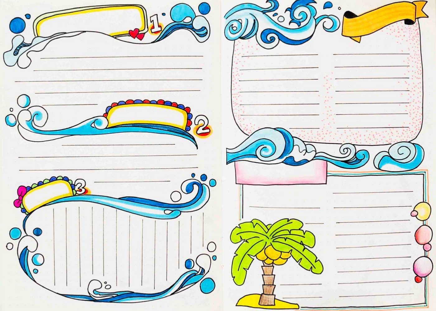 海洋主题手抄报文字,海洋手抄报没有题目