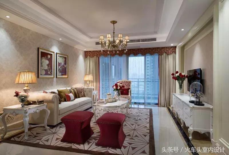 120平美式轻奢两居室优雅而又高端,145平四房两厅现代轻奢