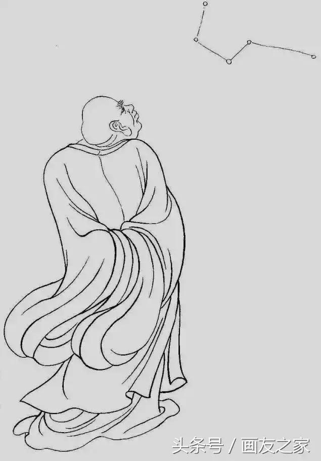 工笔画底稿十八罗汉图,工笔画罗汉图小作品