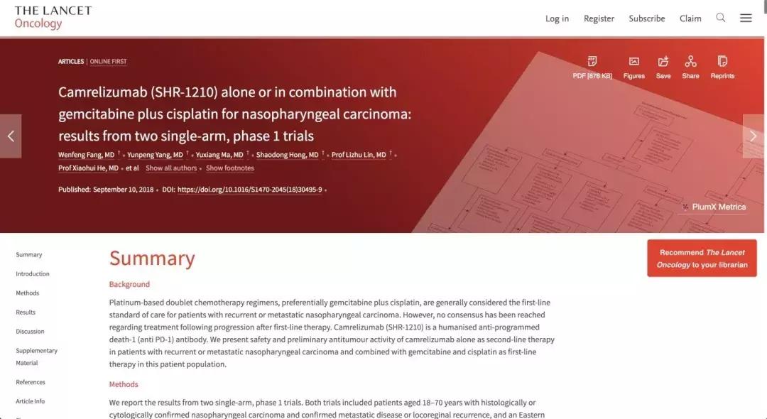 免疫治疗对鼻咽癌效果如何,好消息抗癌新药