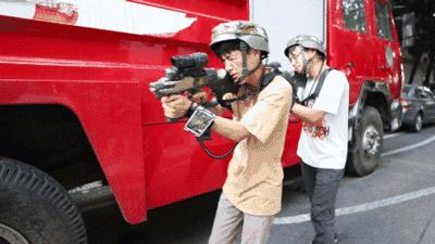 真人吃鸡海滩战斗,吃鸡真人版真实场地