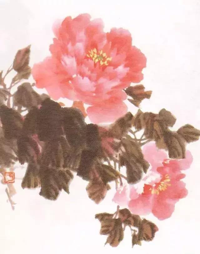 国画牡丹叶子怎样布局,国画牡丹叶子的布局