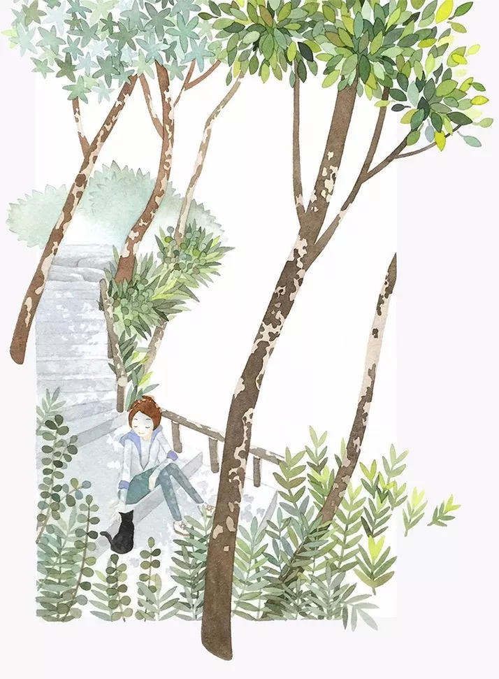 手绘妈妈和女儿的日常生活，温暖而感人