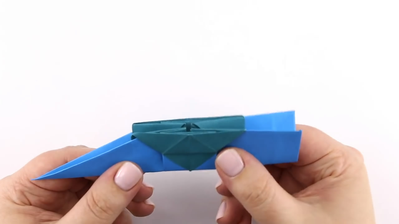 diy折纸教学视频,最简单的折纸法做小船