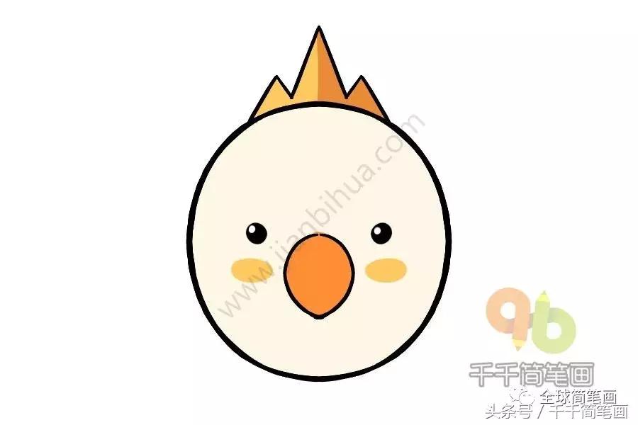 儿童简笔画入门动物0-3岁最简单的,圆形动物简笔画