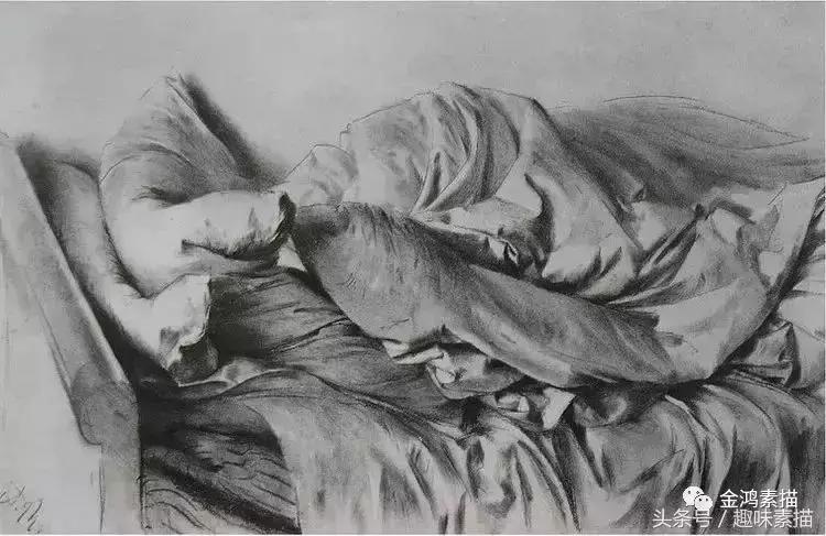 刘斌画家素描作品,俄罗斯十大素描画家