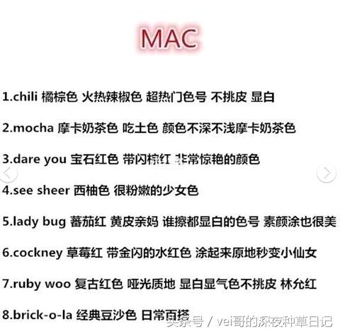 史上最全口红,最好看又好用的口红推荐哪款