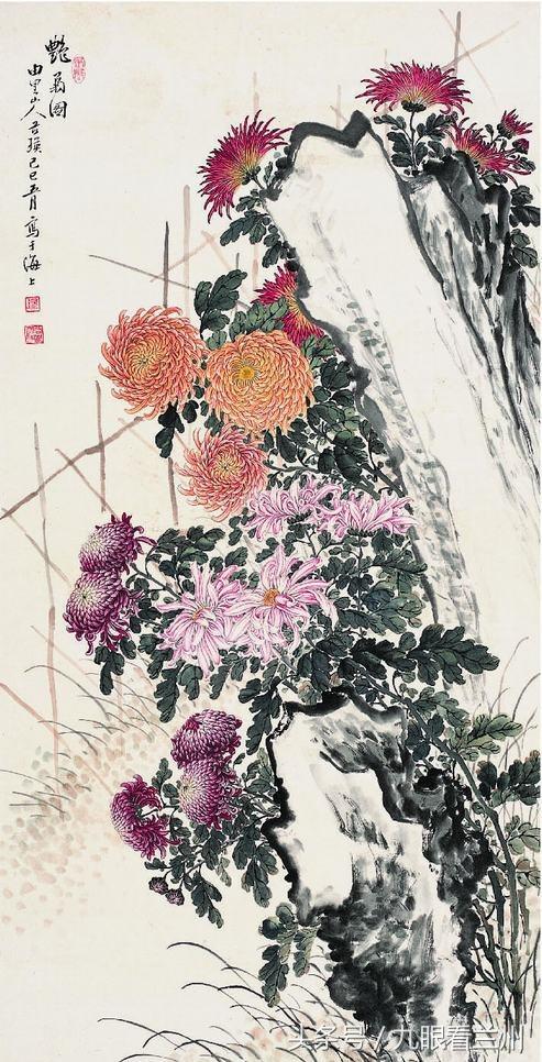 画菊专家缪谷瑛视频,画菊名家菊花图集