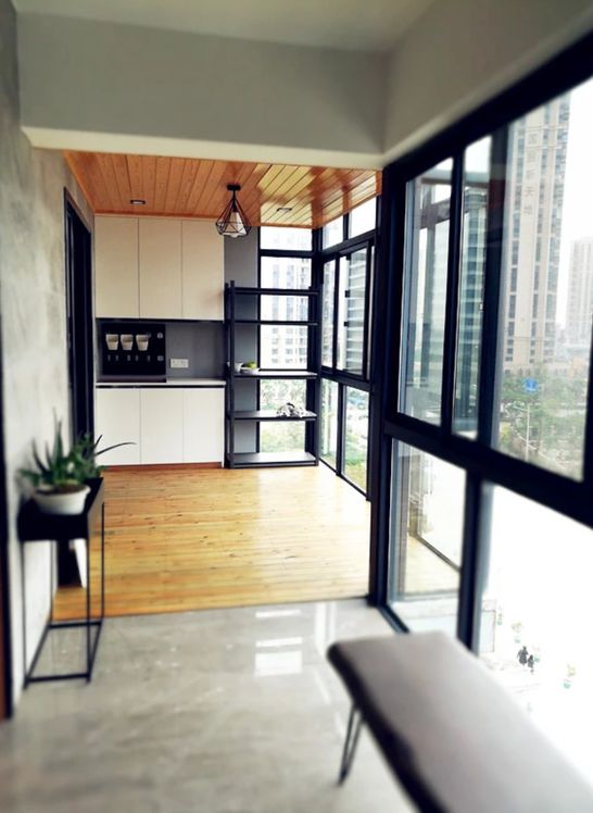 客厅阳台拆窗改造,客厅阳台改造窗户