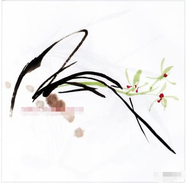 国画兰花的花头的画法,国画兰花画法小视频