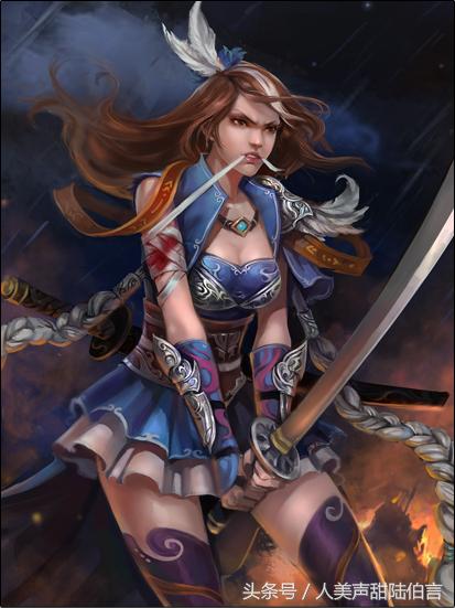 三国杀王异决意巾帼皮肤,汉献帝三国杀插画