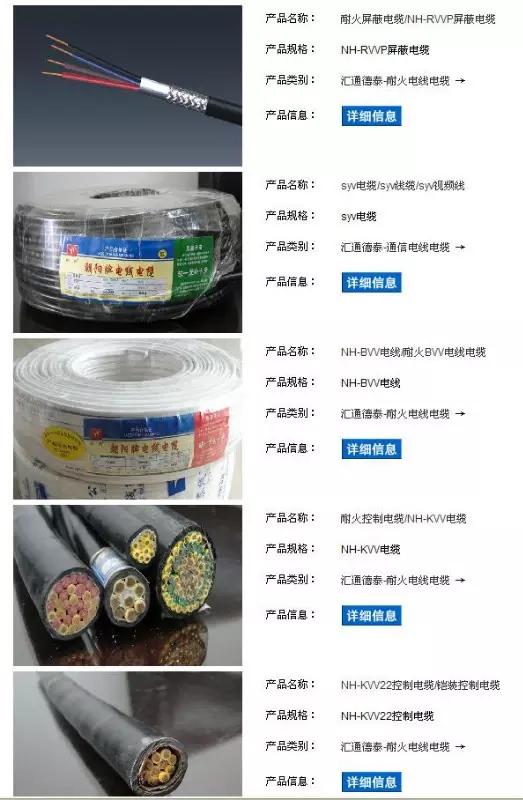 电力电线电缆规格型号大全,电缆命名规则详解图