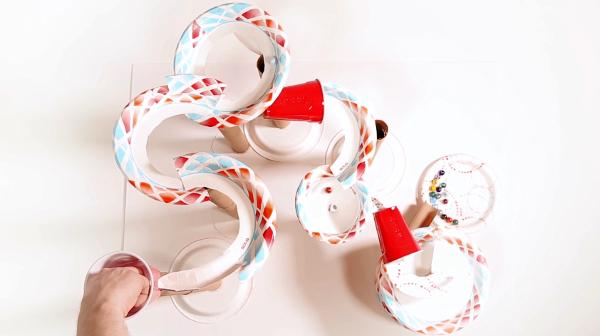 最简单的弹珠迷宫,手工益智玩具3-6岁纸盒弹珠迷宫