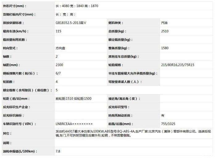北汽最新212,北汽BJ212再升级