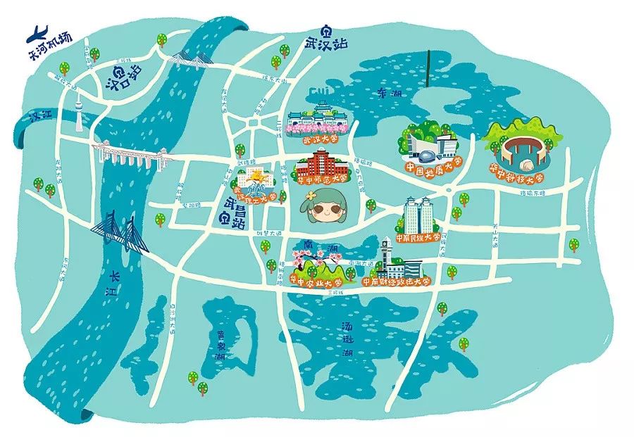 以华中师大为坐标原点，丈量大武汉