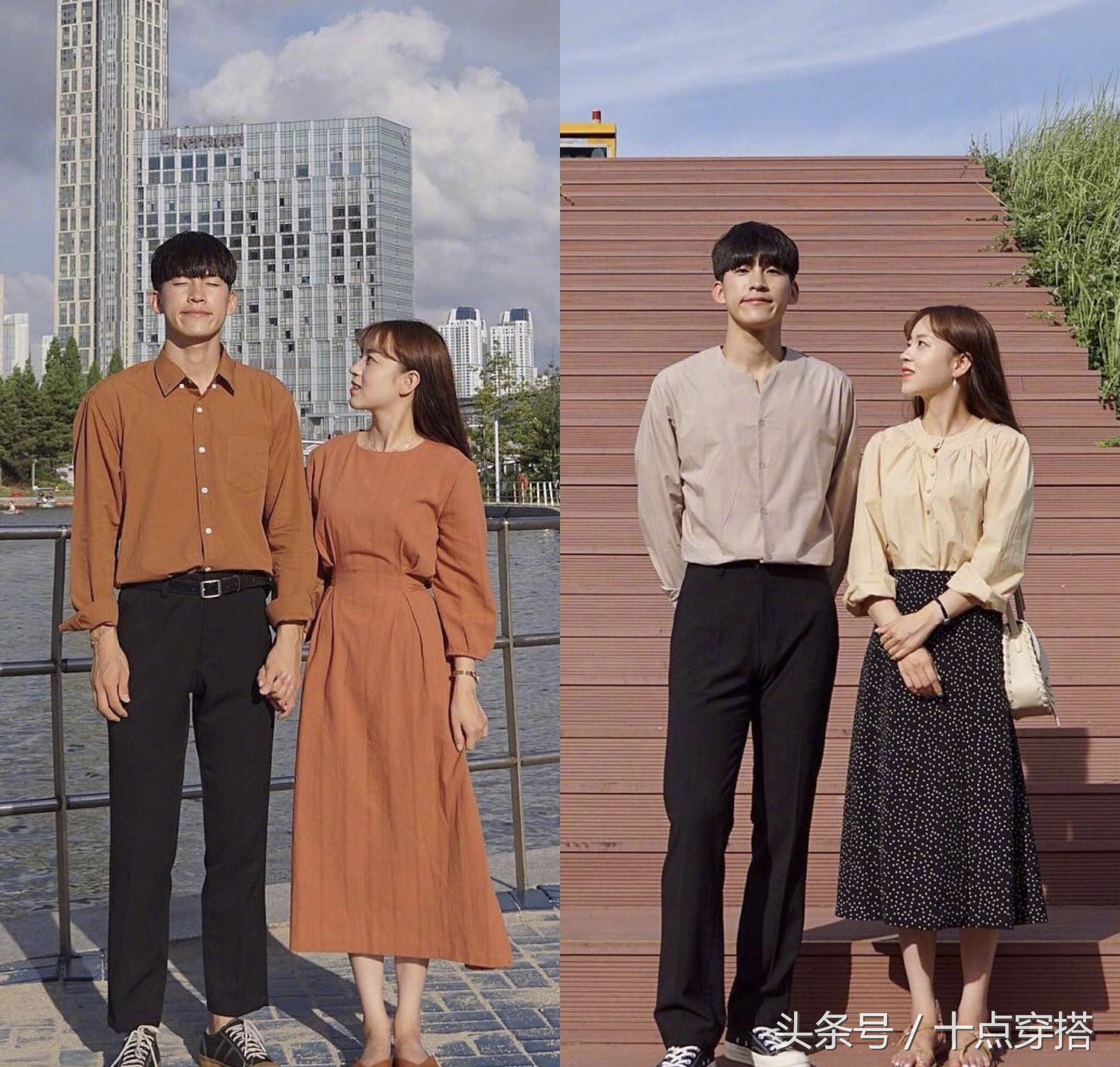 现在最潮流的秋季情侣装,情侣装不一样的风格