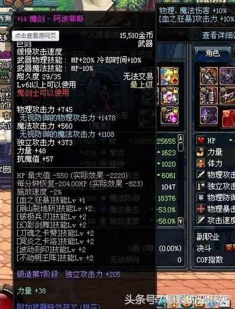 dnf当年的高强装备,dnf里出名的装备