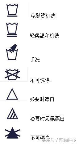 衣服上的洗涤标志分别代表什么,衣服上的这个洗涤标志是什么意思