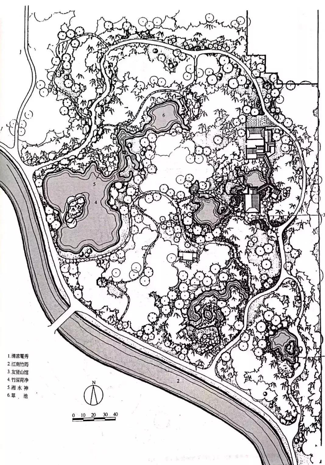 南北方园林设计图,苏式园林平面图