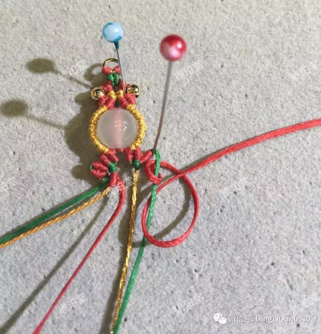 编绳教程铃铛,编绳教程防烫