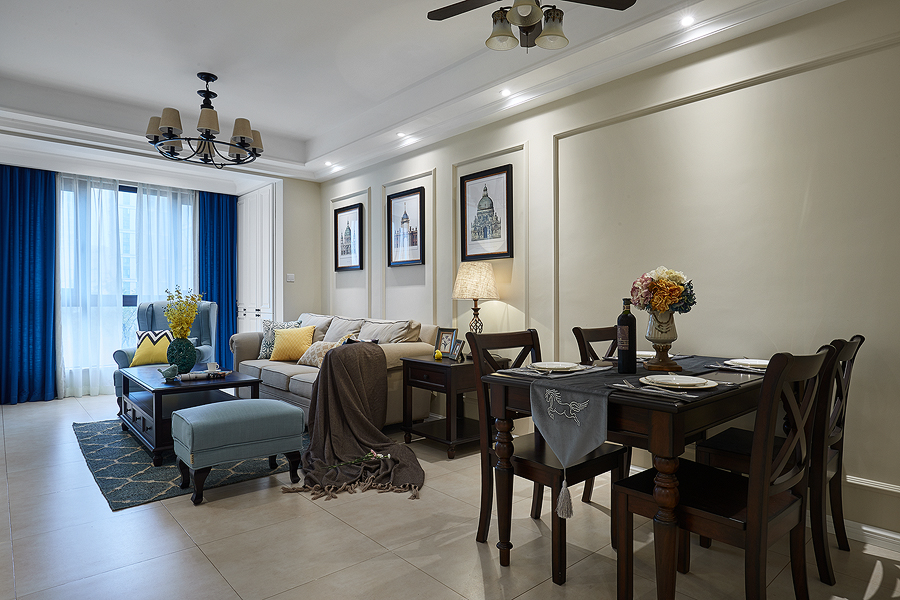 方正御星三居装修89平米小美风，美到哭