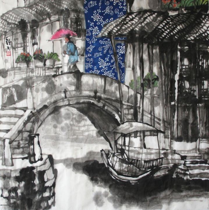 曹天舒水墨画欣赏,曹天舒水墨作品