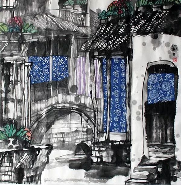 曹天舒水墨画欣赏,曹天舒水墨作品