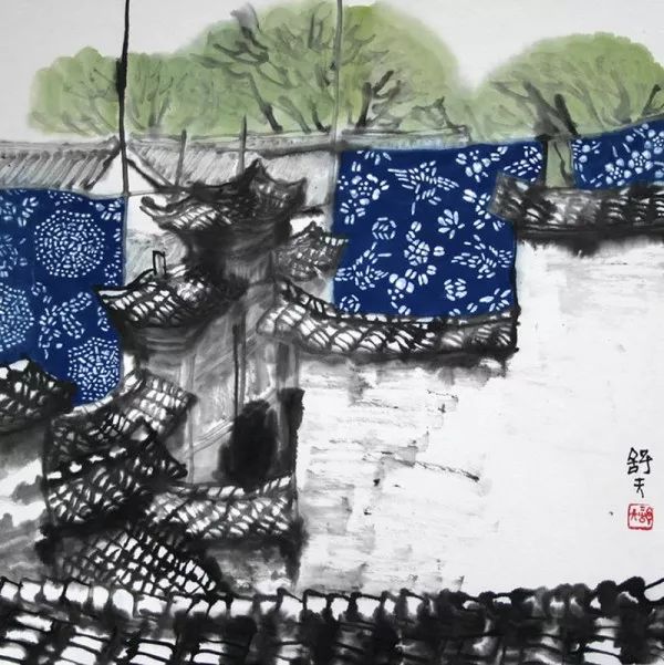 曹天舒水墨画欣赏,曹天舒水墨作品