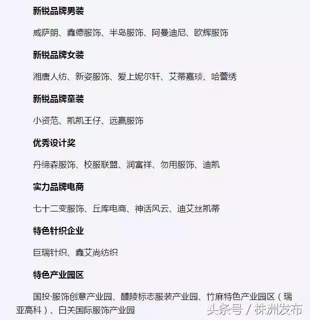 “新芦淞杯”2018湖南服饰品牌评选结果!株洲服饰人分享创业经验~