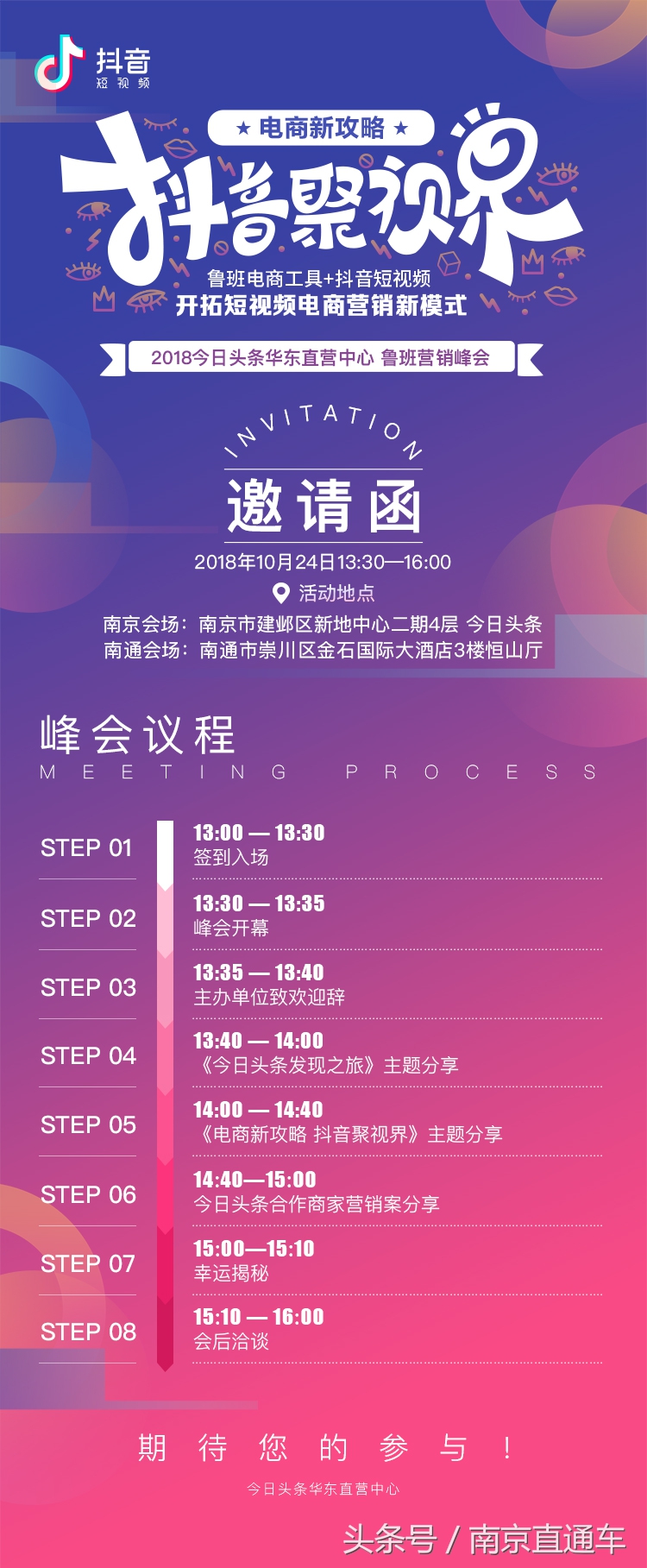 「营销峰会」2018*今条头日**华东直营中心鲁班营销峰会震撼来袭