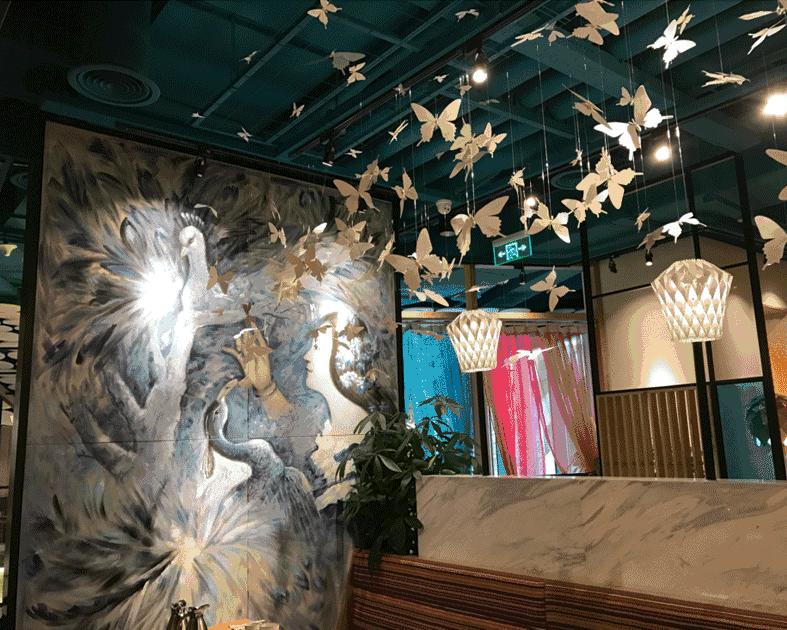 网红会所餐厅装修,网红餐厅装修效果图大全