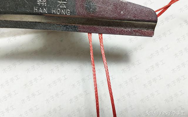 石头吊坠穿珠子编绳教程,尖晶石小吊坠编法