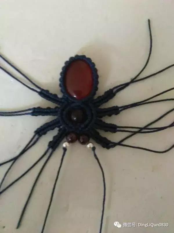 绳编宝石吊坠教程,石头吊坠穿珠子编绳教程