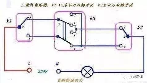 三开开关怎么接三开双控和单控,三开双控和单开双控开关怎么接线