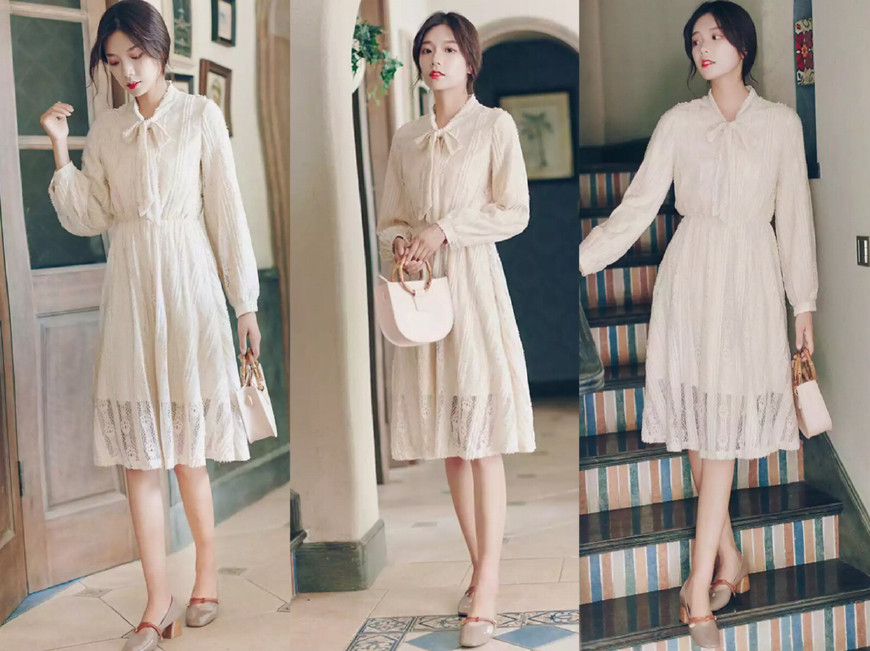 大码长款长袖连衣裙秋季,中老年秋季高端长袖连衣裙