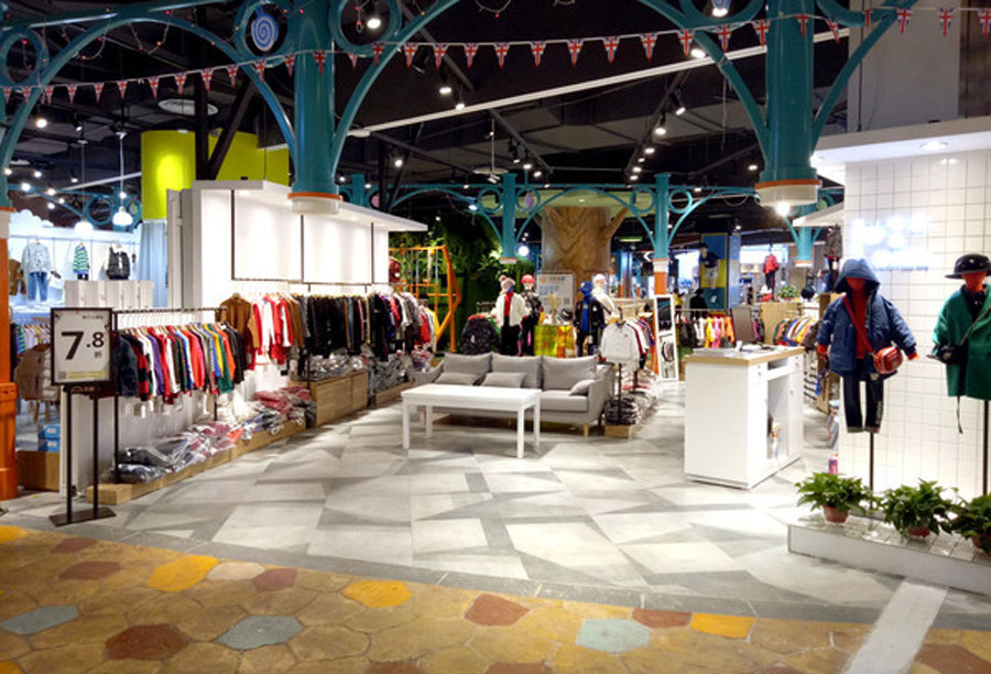 儿童服装店面设计装修效果图,儿童服装专卖店