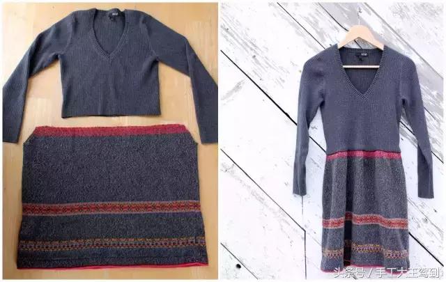 把旧毛衣拆了,穿不上的毛衣改造潮流妙招