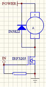 最简单直流电机驱动电路原理图,直流12伏变成直流5伏电路图