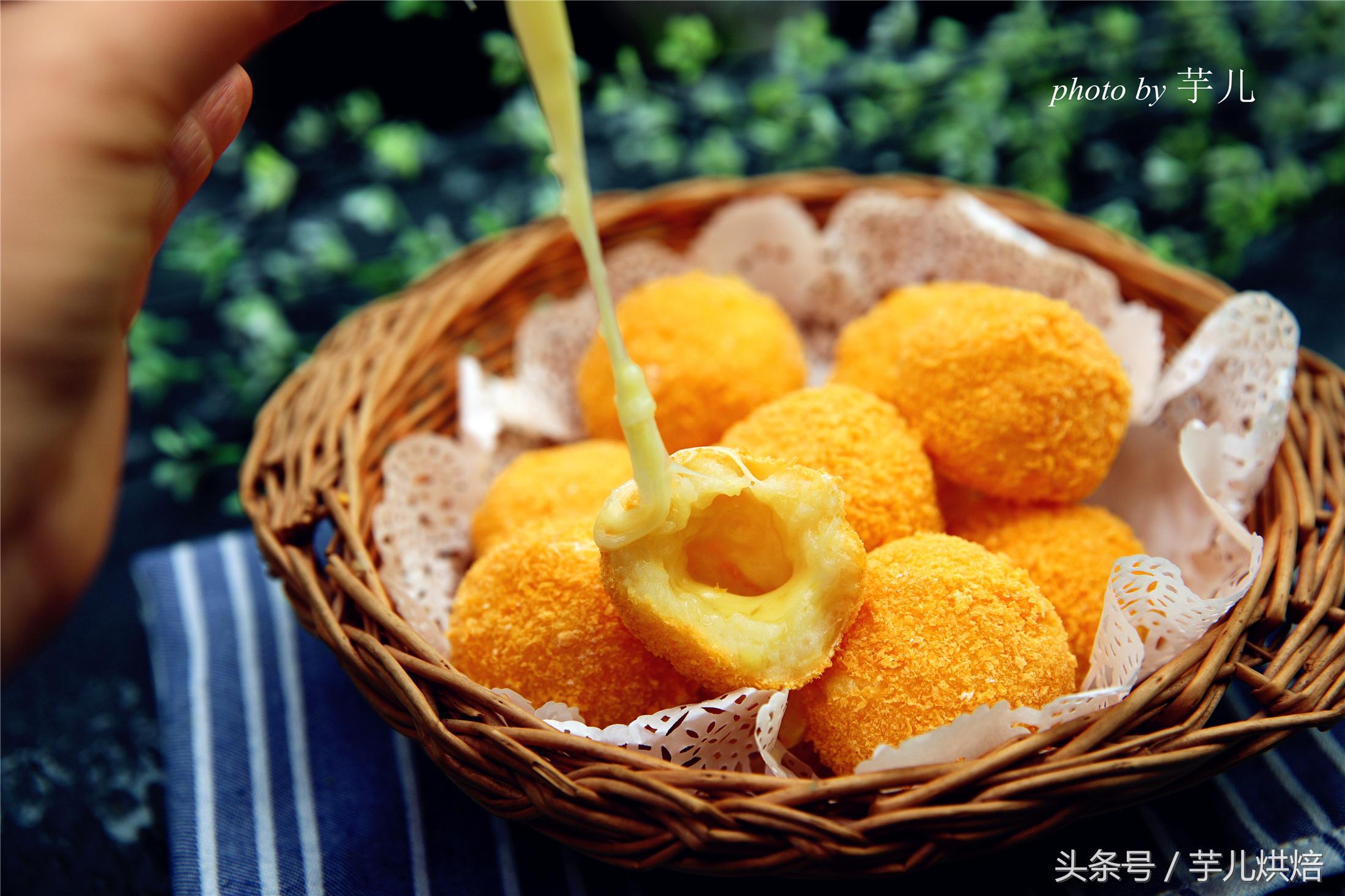 空气炸锅土豆芝士球的做法,烤箱土豆芝士球的各种吃法