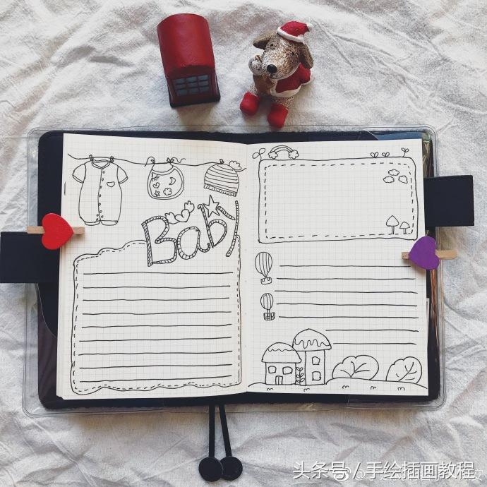 手抄手账排版容易又好做,简单手抄手账教程