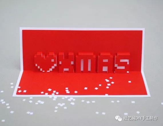 立体贺卡贴纸拼贴,平面贺卡变立体