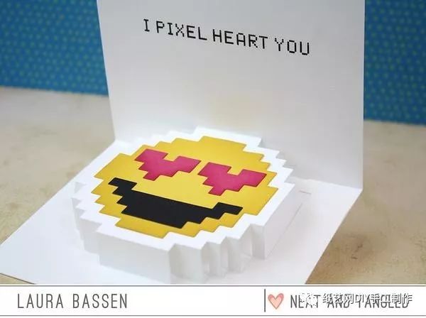 立体贺卡贴纸拼贴,平面贺卡变立体