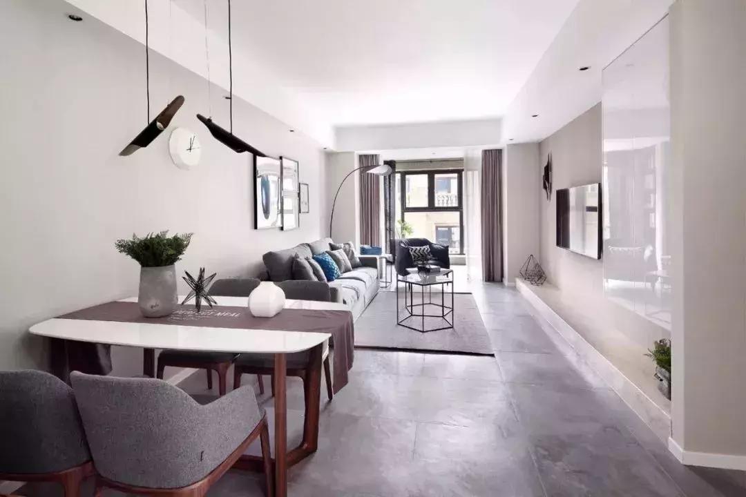 简约灰色地砖配什么沙发,灰色地砖效果图大全简约