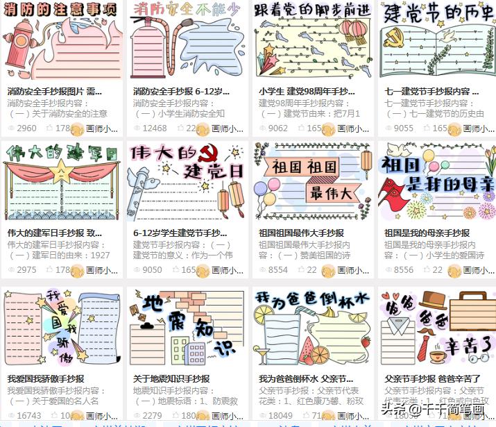 假期计划手抄报越简单越好,假期数学手抄报模板