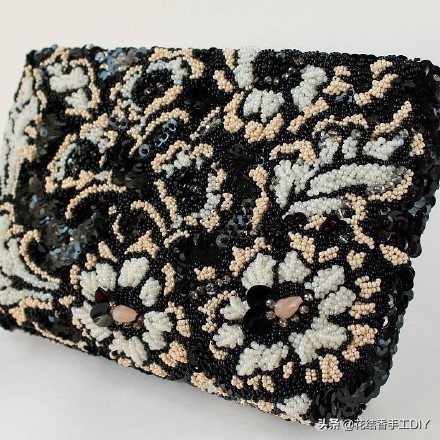 珠绣刺绣图案,像十字绣一样的珠绣