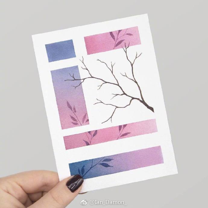 水彩花朵色卡,风景水彩24色配色公式