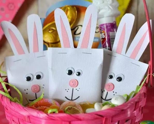 小兔子气球灯笼手工制作幼儿园,黏土小兔子手工教程简单又可爱