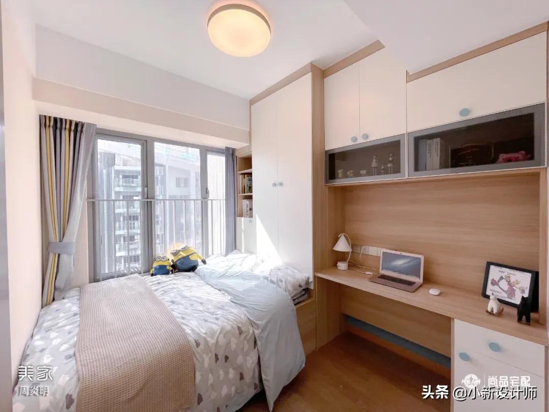 12平榻榻米房间设计带飘窗,小阳台做榻榻米书房装修设计