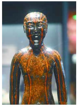 西汉人体经脉模型,古代经络人体模型