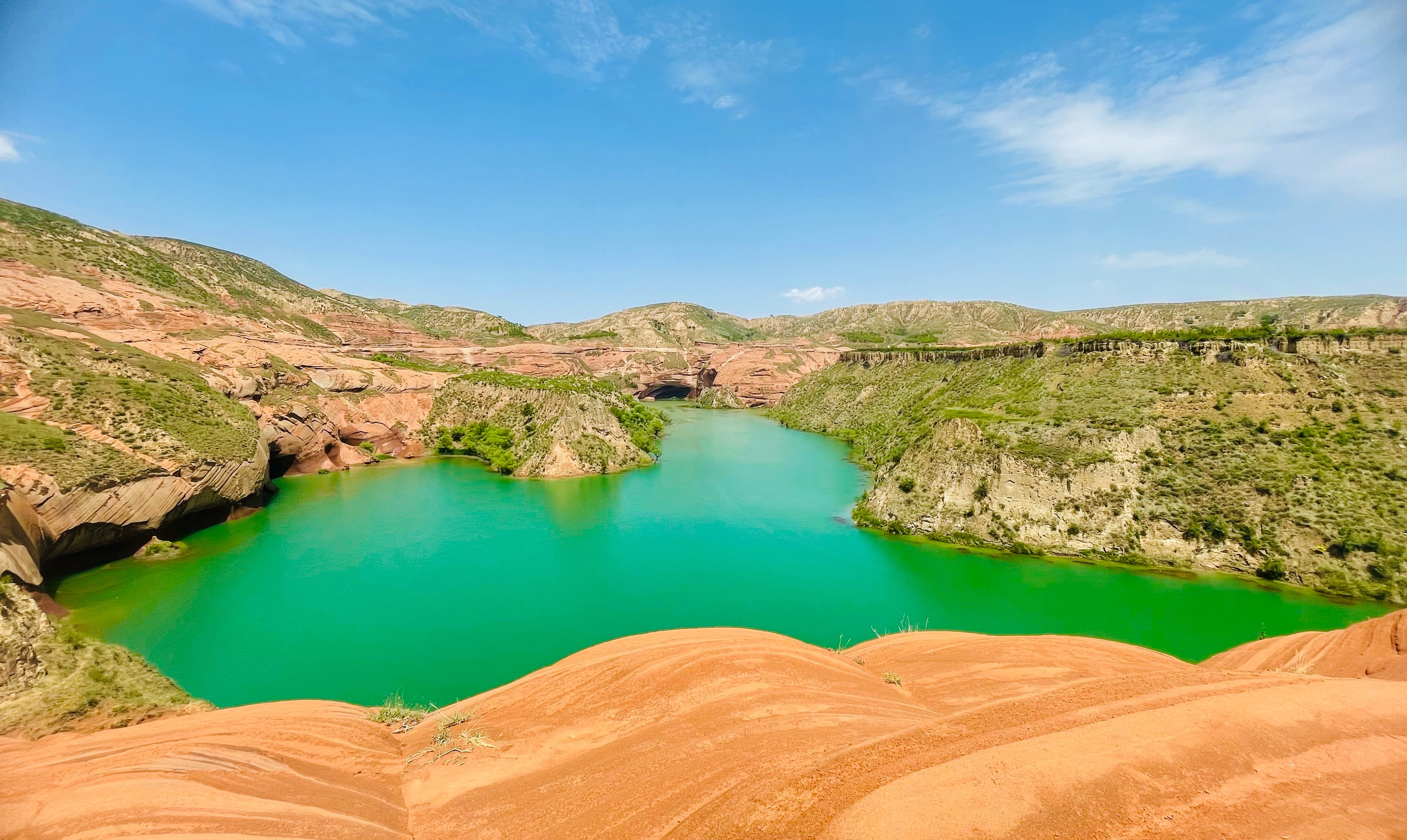靖边波浪谷湖,靖边县波浪谷景区
